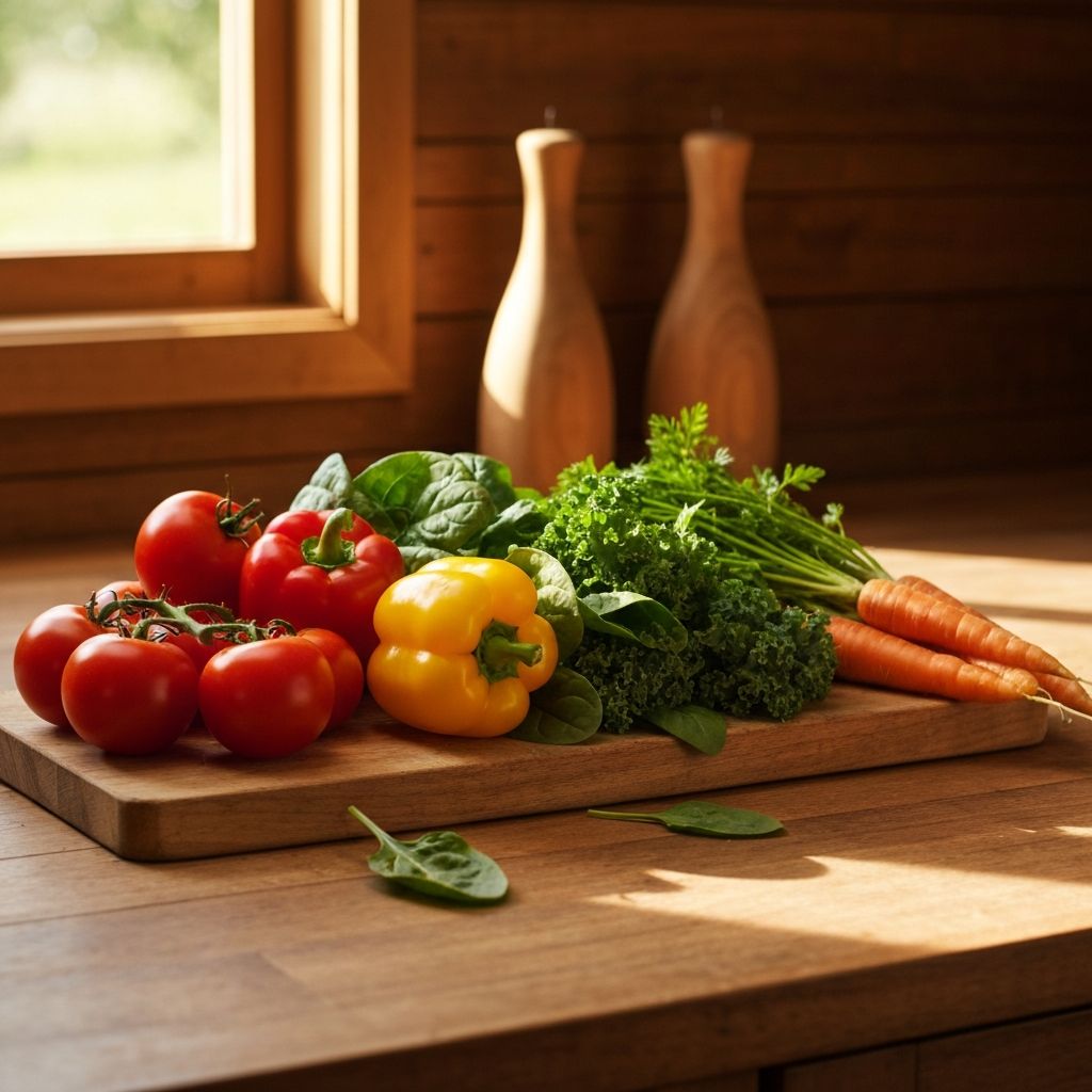 Шарено поврће - помідори, паприке, морква